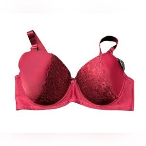 VADALALA Intimates Woman’s Bra Sz 42DD crimson/burgundy Underwire Adjustable NWT
